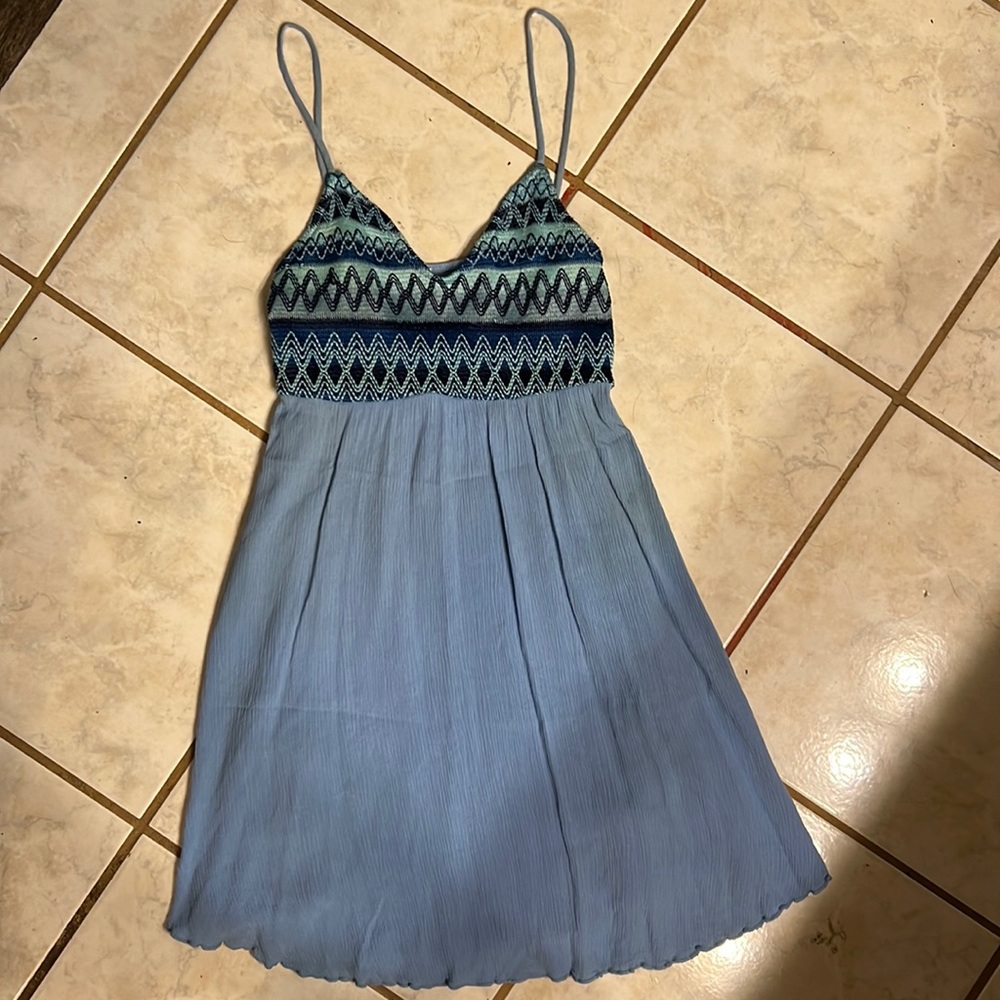 Blue summer dress. Size small. Mini